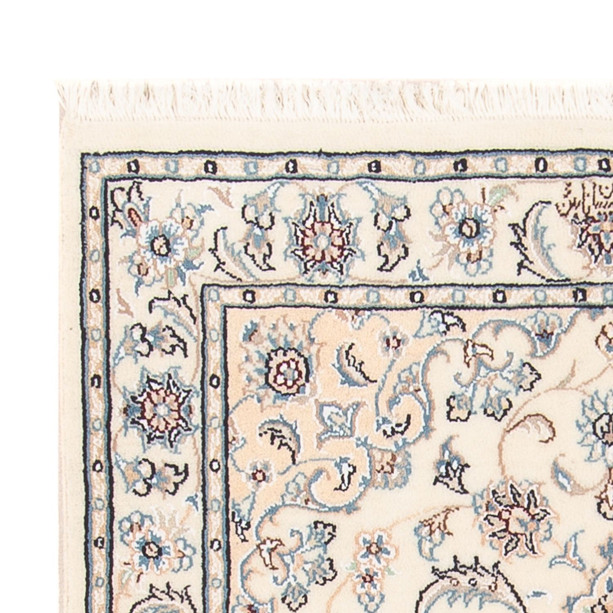 Persisk tæppe - Nain - Premium - 121 x 82 cm - creme