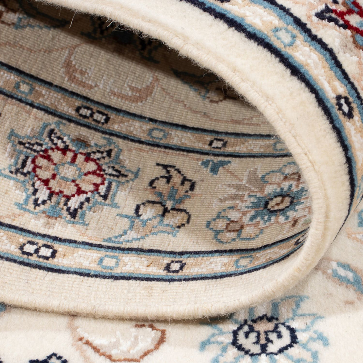 Persisk tæppe - Nain - Premium - 121 x 82 cm - creme