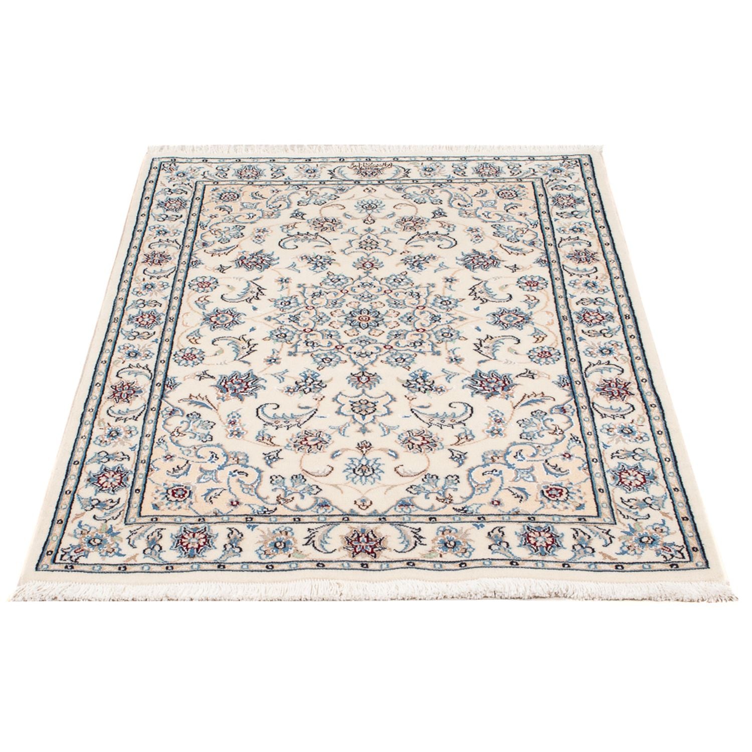 Persisk tæppe - Nain - Premium - 121 x 82 cm - creme