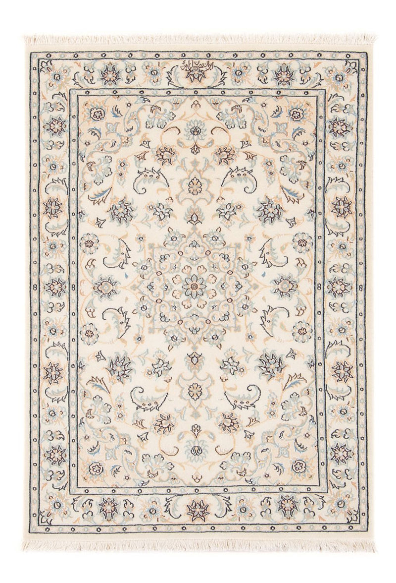 Persisk tæppe - Nain - Premium - 118 x 81 cm - creme