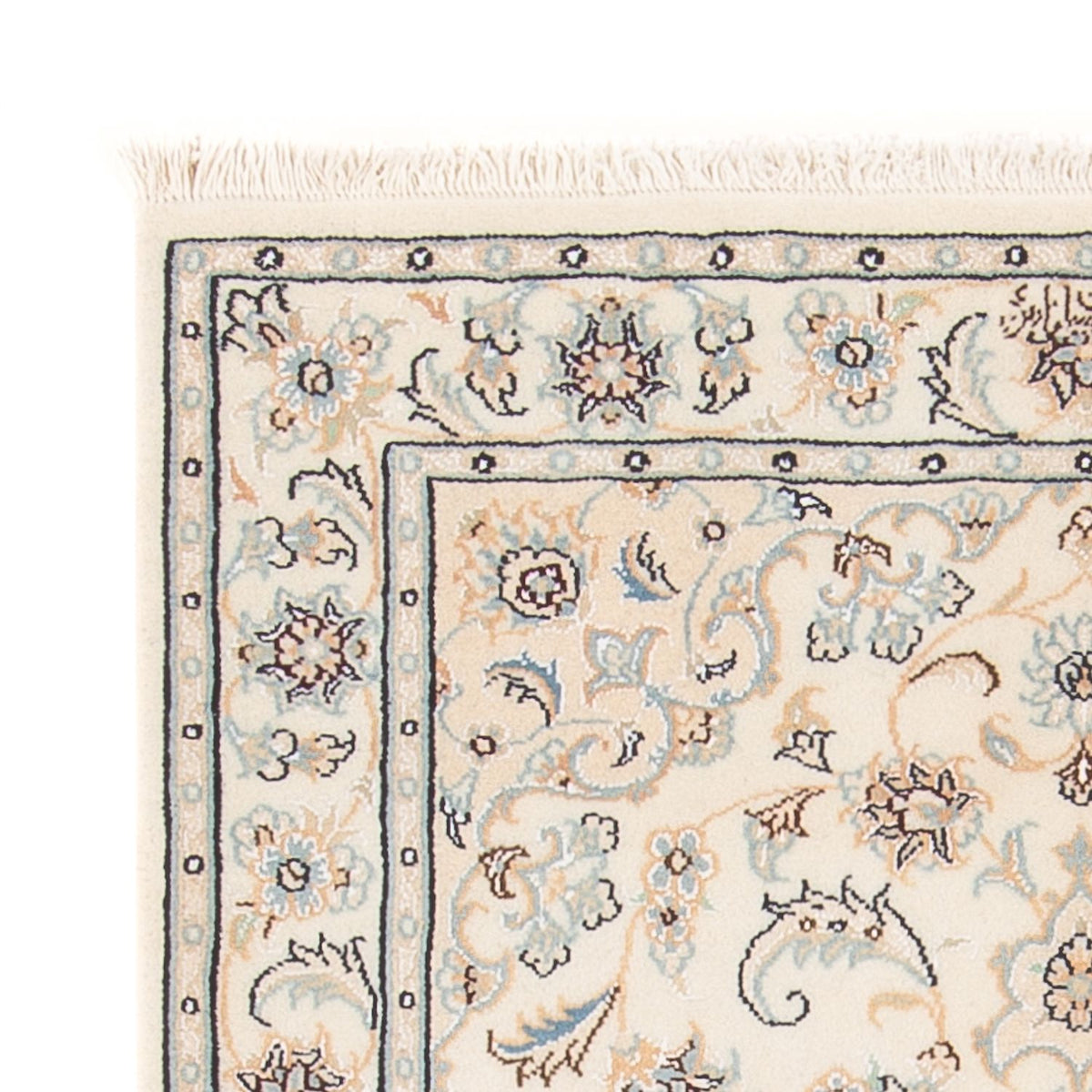 Persisk tæppe - Nain - Premium - 118 x 81 cm - creme