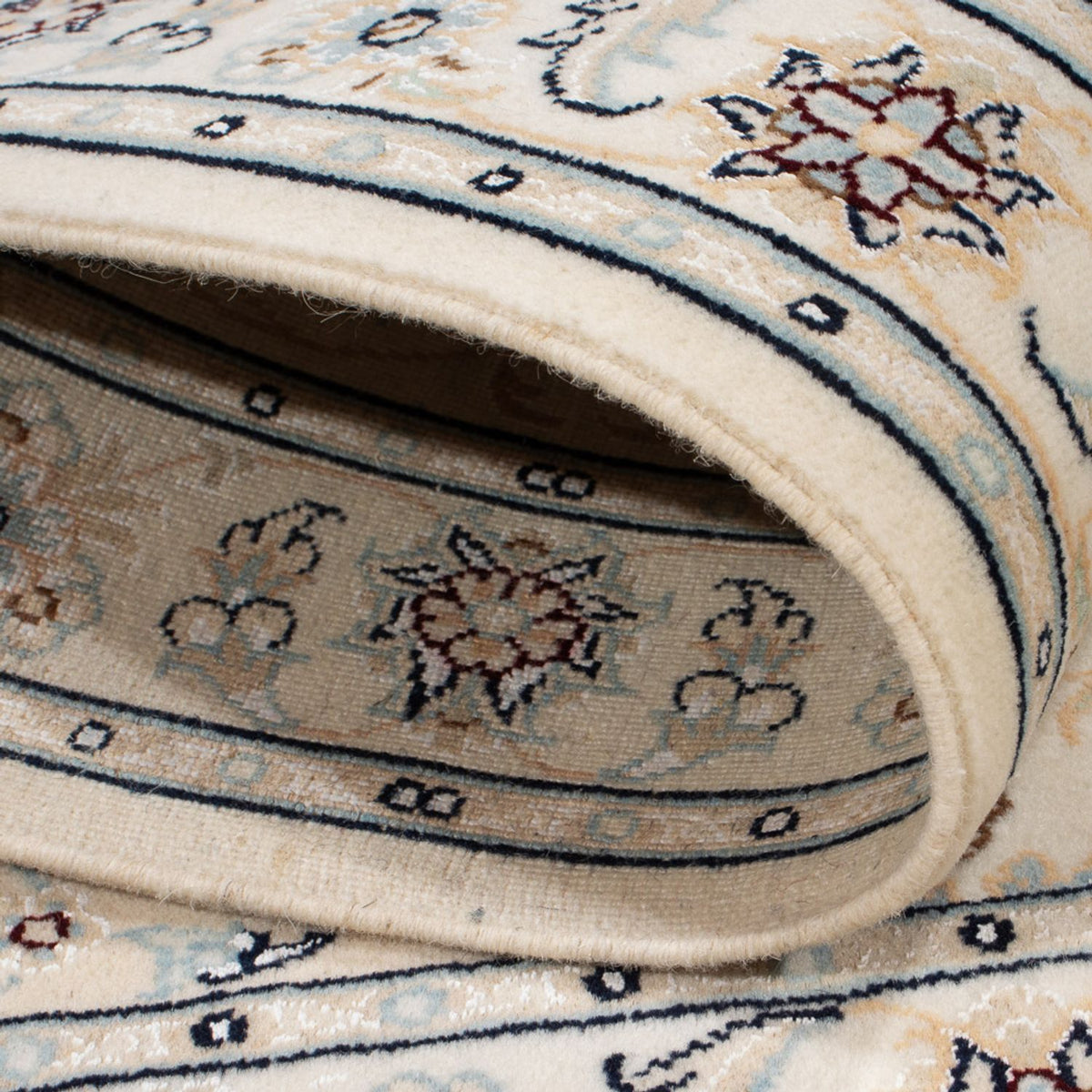 Persisk tæppe - Nain - Premium - 118 x 81 cm - creme