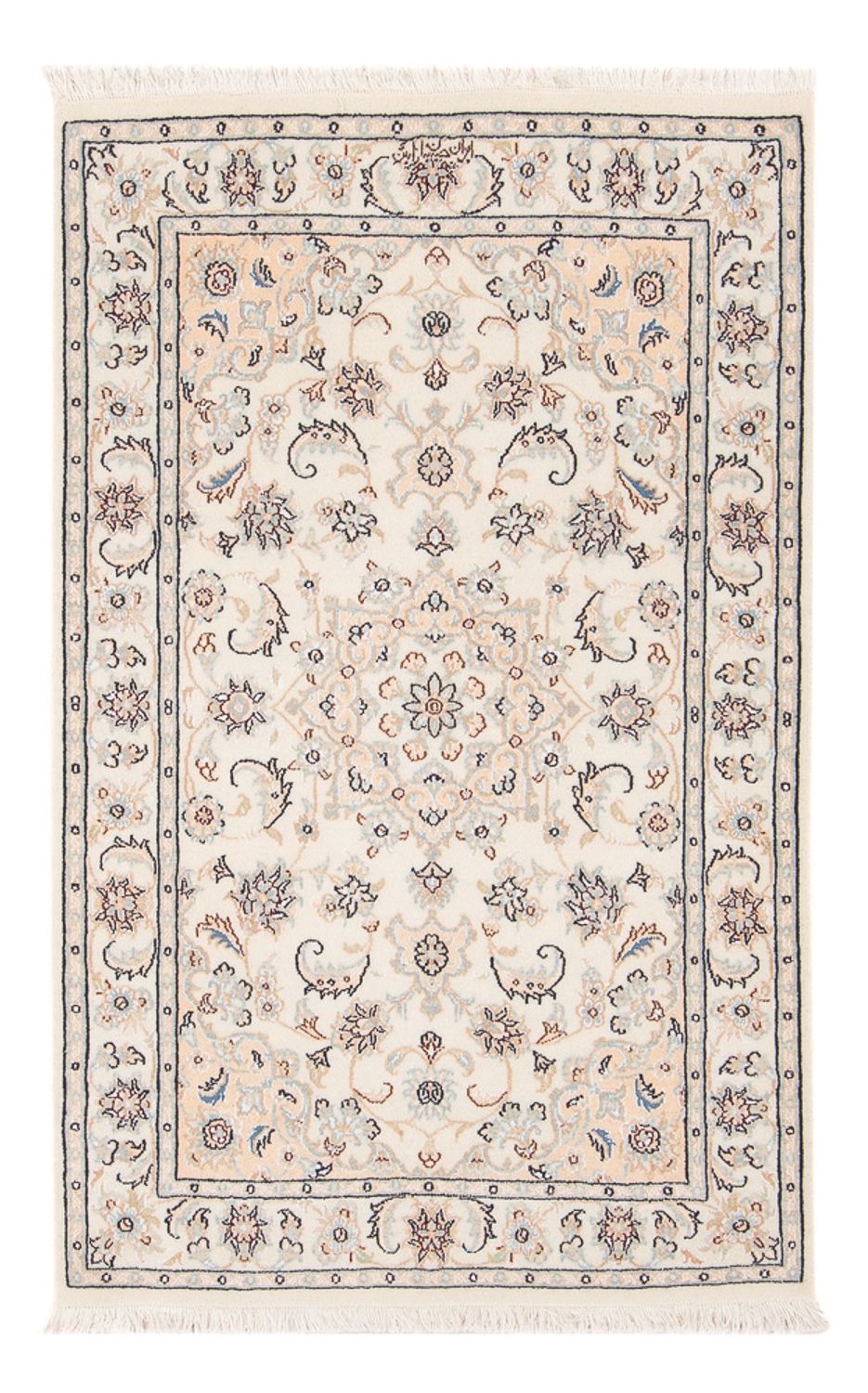 Persisk tæppe - Nain - Premium - 125 x 78 cm - creme