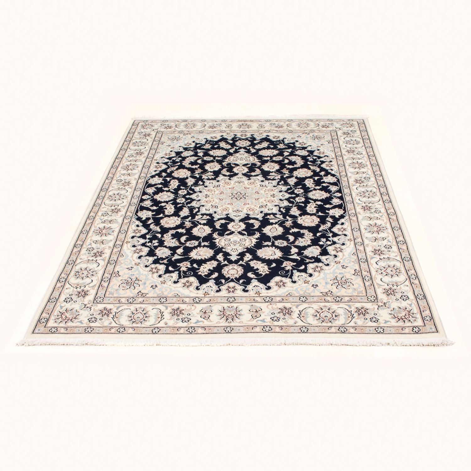 Persisk tæppe - Nain - Royal - 173 x 121 cm - mørkeblå