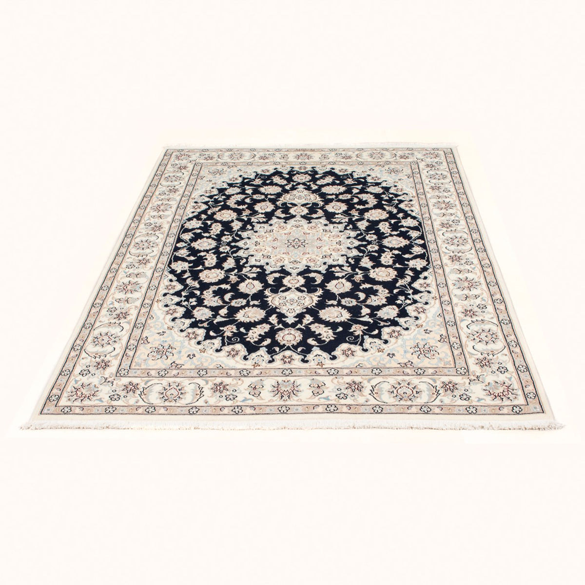Persisk tæppe - Nain - Royal - 173 x 121 cm - mørkeblå