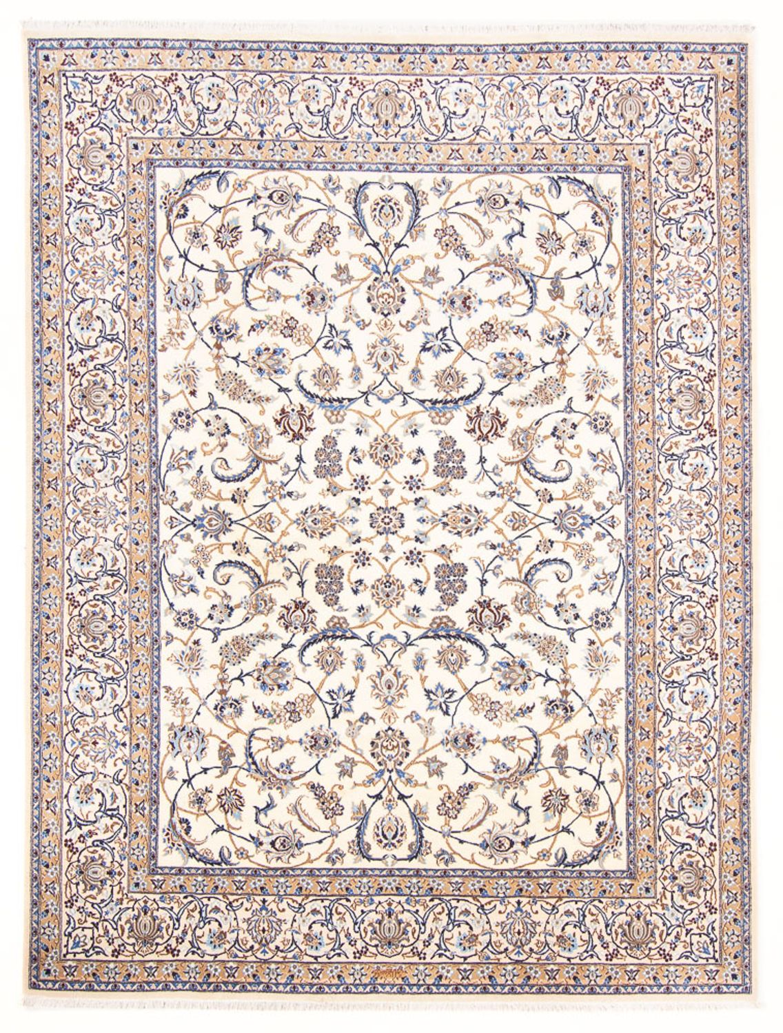 Persisk tæppe - Nain - Royal - 278 x 200 cm - creme