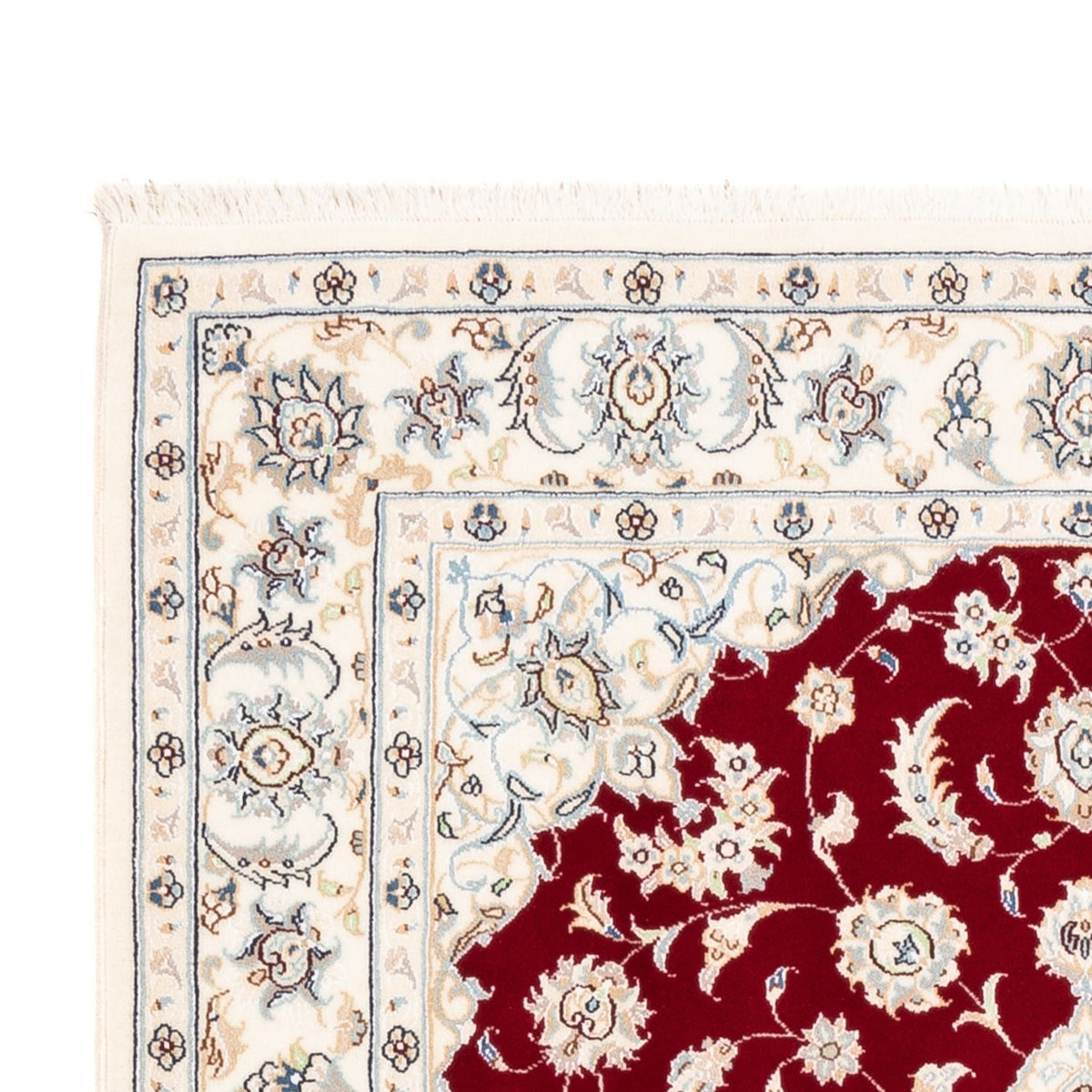 Persisk tæppe - Nain - Premium - 174 x 120 cm - rød