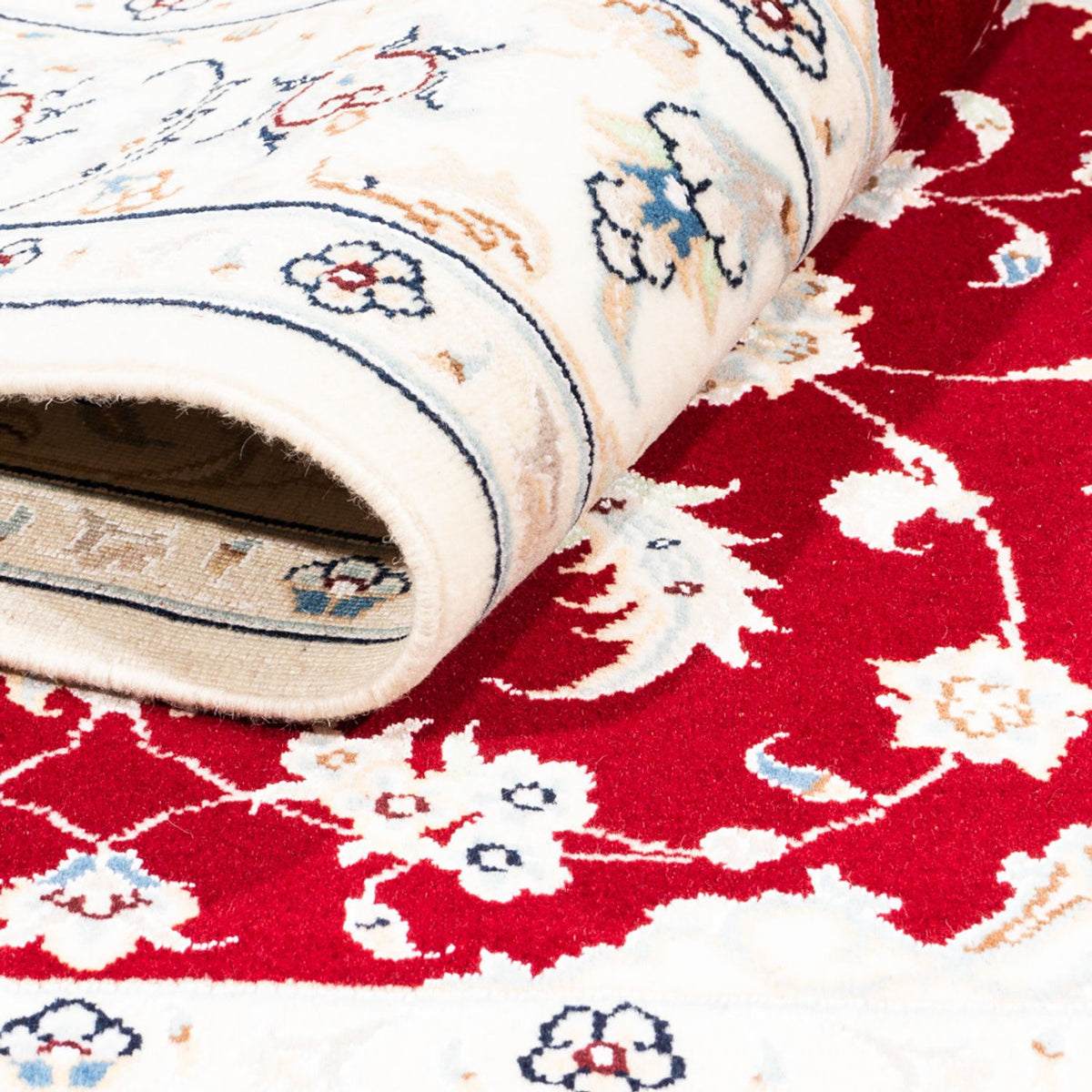 Persisk tæppe - Nain - Premium - 174 x 120 cm - rød