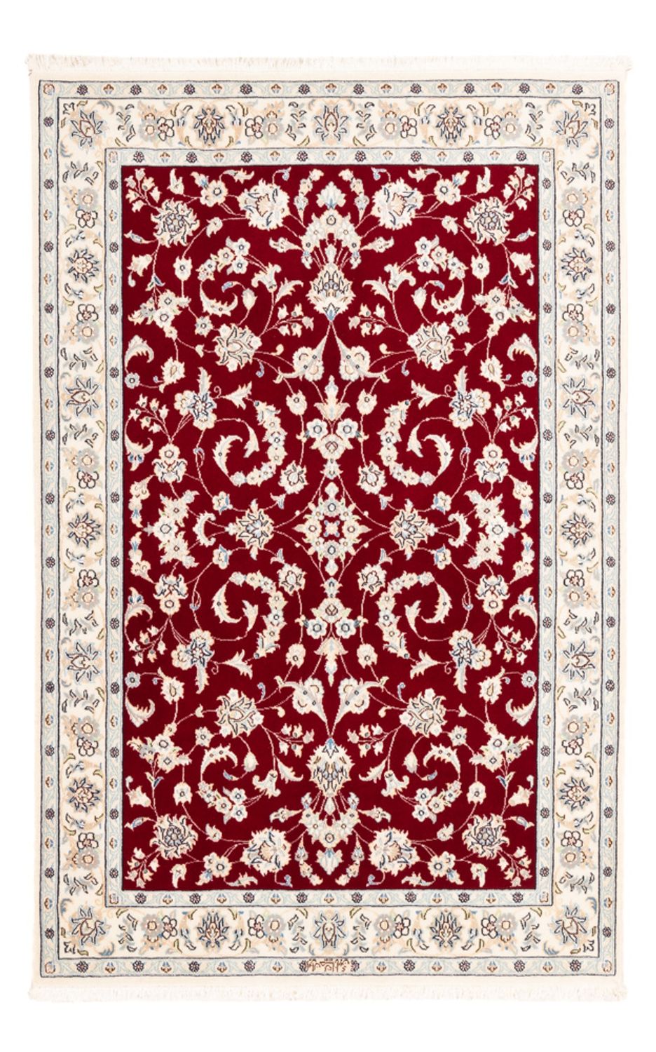 Persisk tæppe - Nain - Premium - 163 x 108 cm - rød