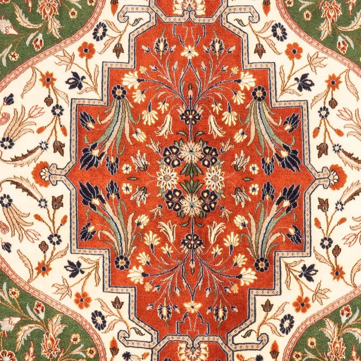 Persisk tæppe - Ghom - 230 x 172 cm - grøn