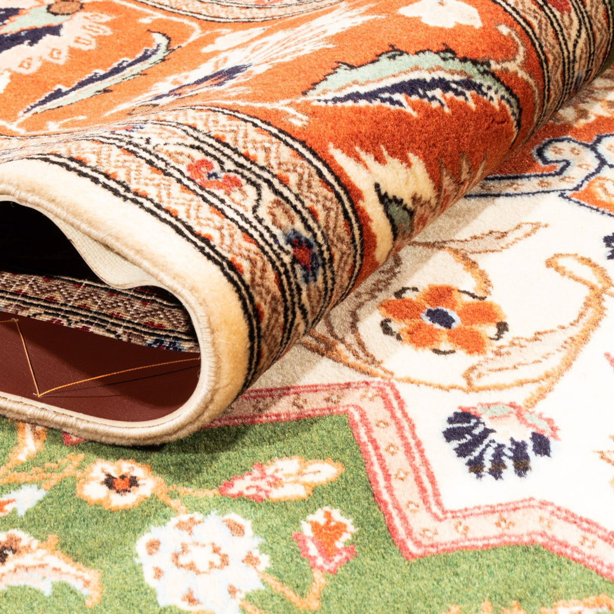 Persisk tæppe - Ghom - 230 x 172 cm - grøn