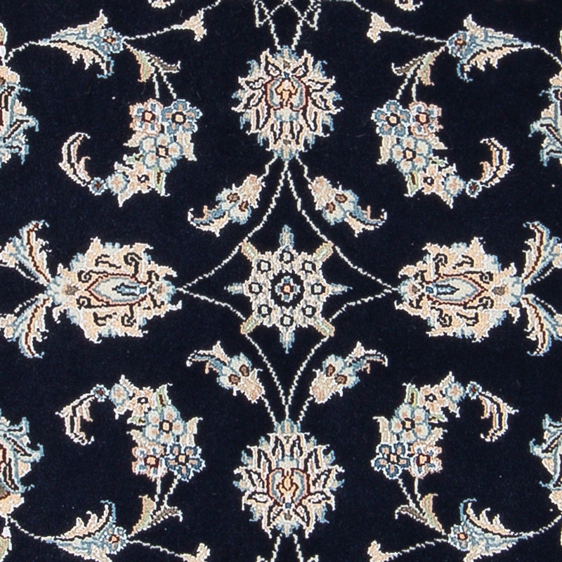 Persisk tæppe - Nain - Premium - 121 x 78 cm - mørkeblå