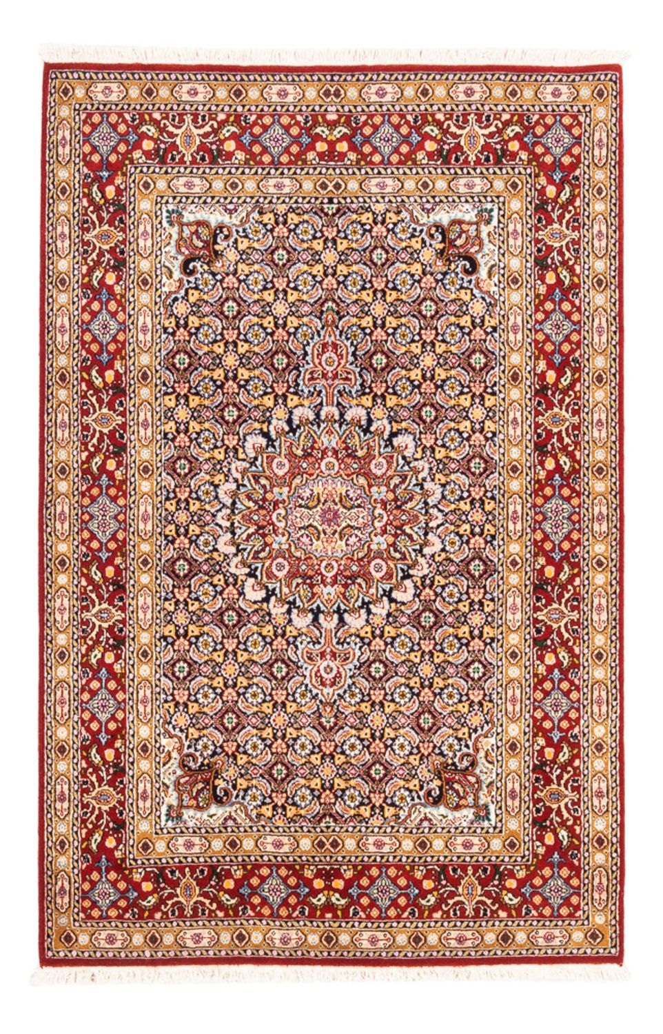 Persisk tæppe - Classic - 140 x 96 cm - mørkeblå