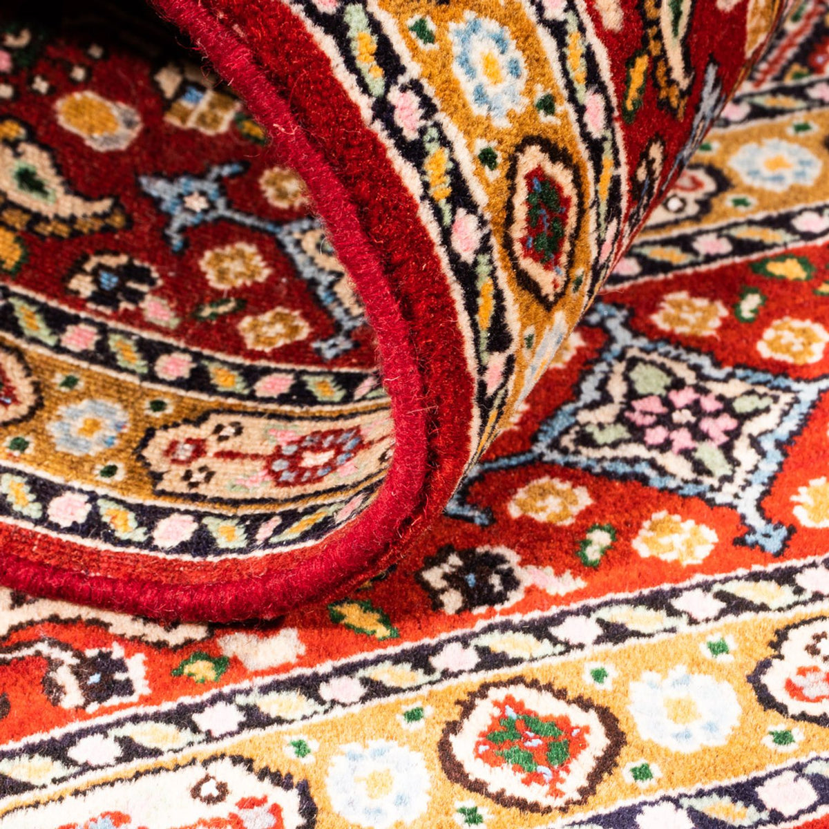 Persisk tæppe - Classic - 140 x 96 cm - mørkeblå