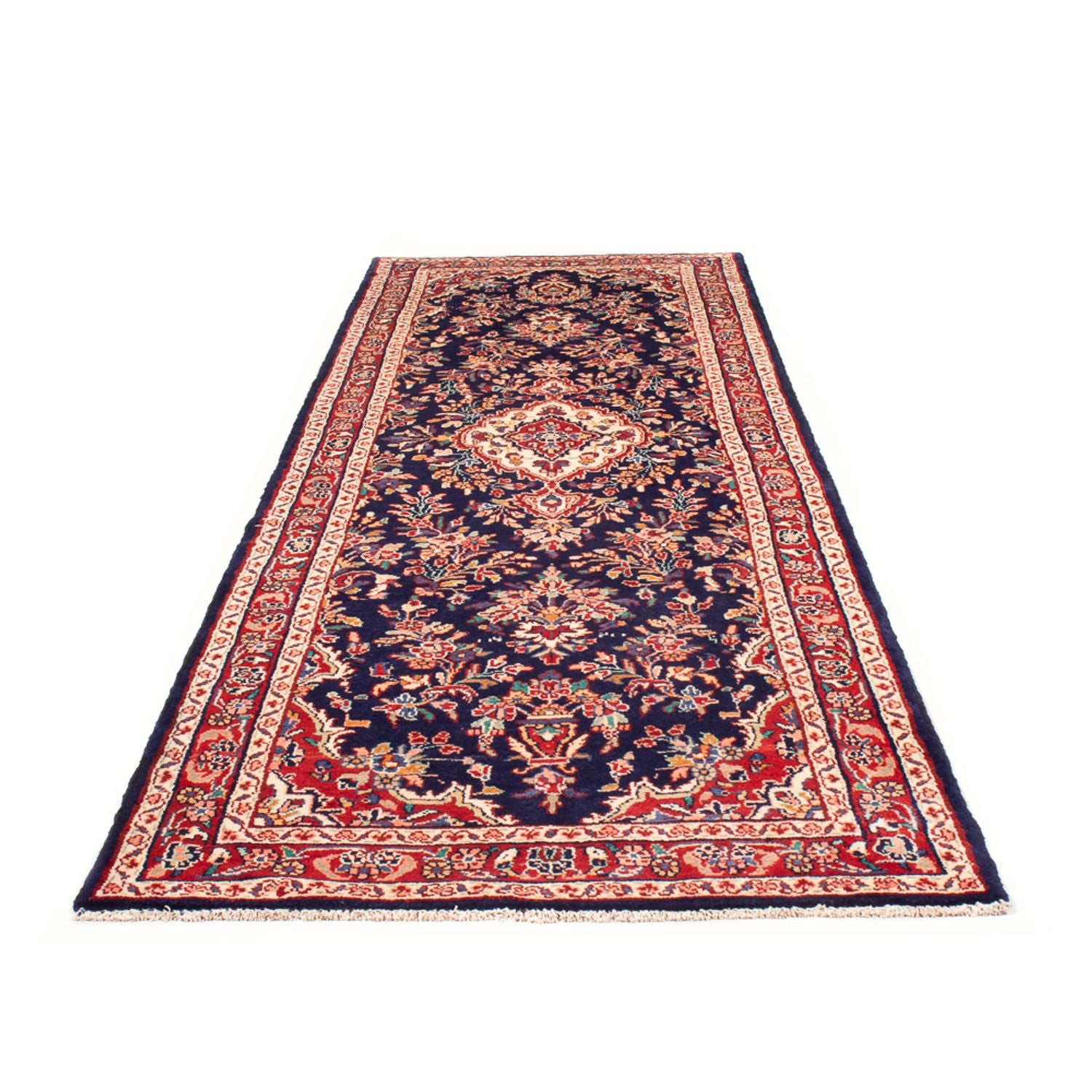 Løber Persisk tæppe - Nomadisk - 313 x 108 cm - mørkeblå