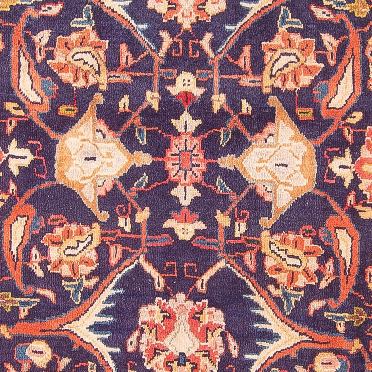 Løber Persisk tæppe - Bijar - 306 x 118 cm - mørkeblå