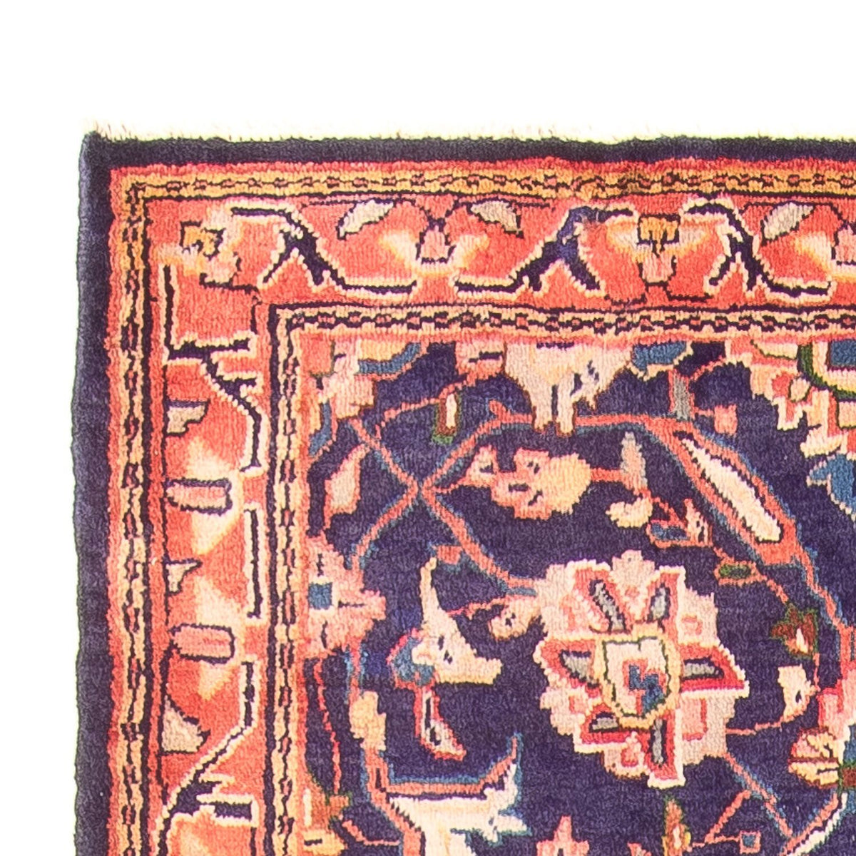 Løber Persisk tæppe - Bijar - 306 x 118 cm - mørkeblå