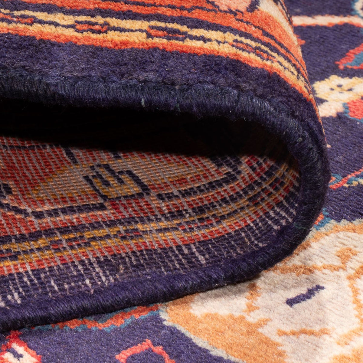 Løber Persisk tæppe - Bijar - 306 x 118 cm - mørkeblå