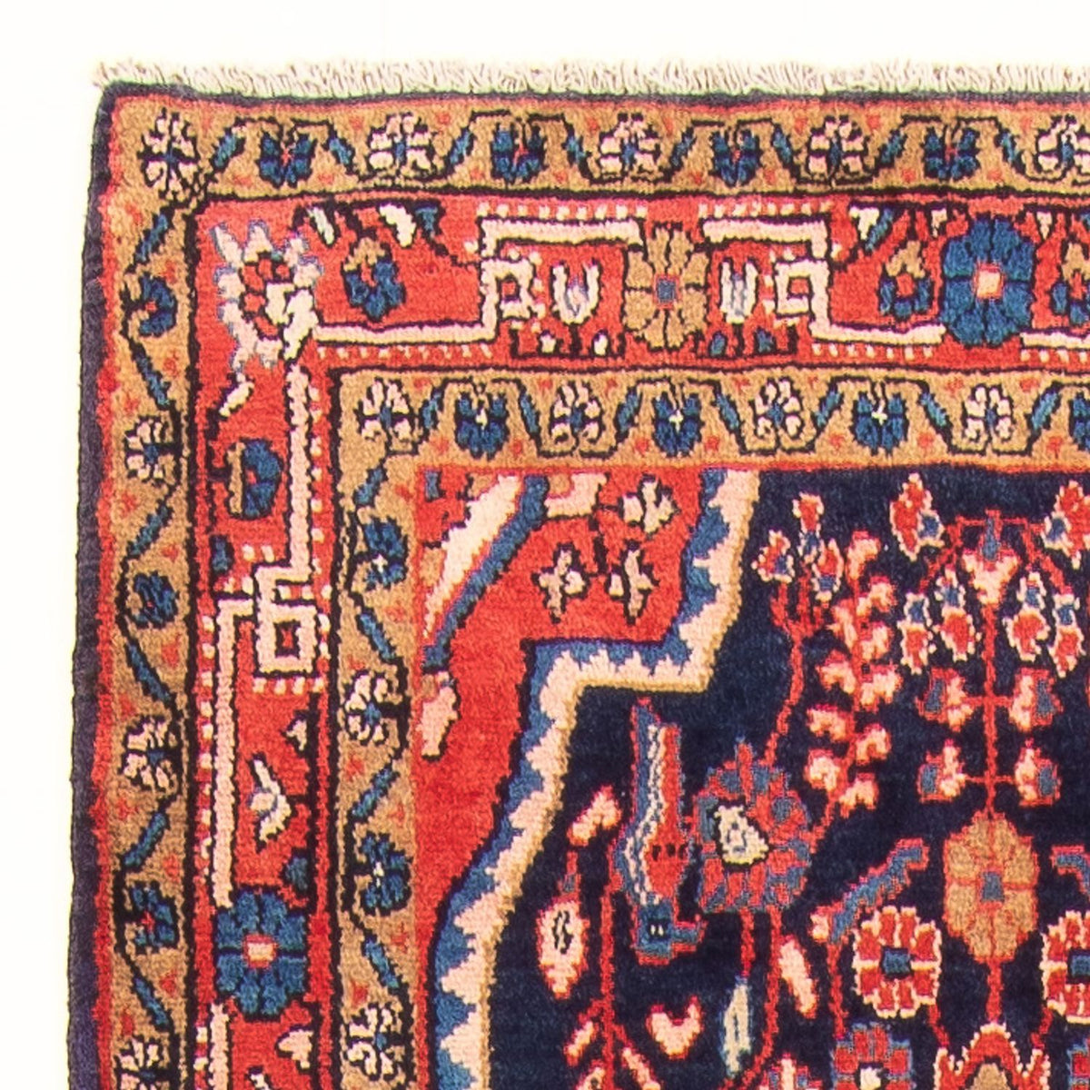 Løber Persisk tæppe - Nomadisk - 313 x 111 cm - mørkeblå