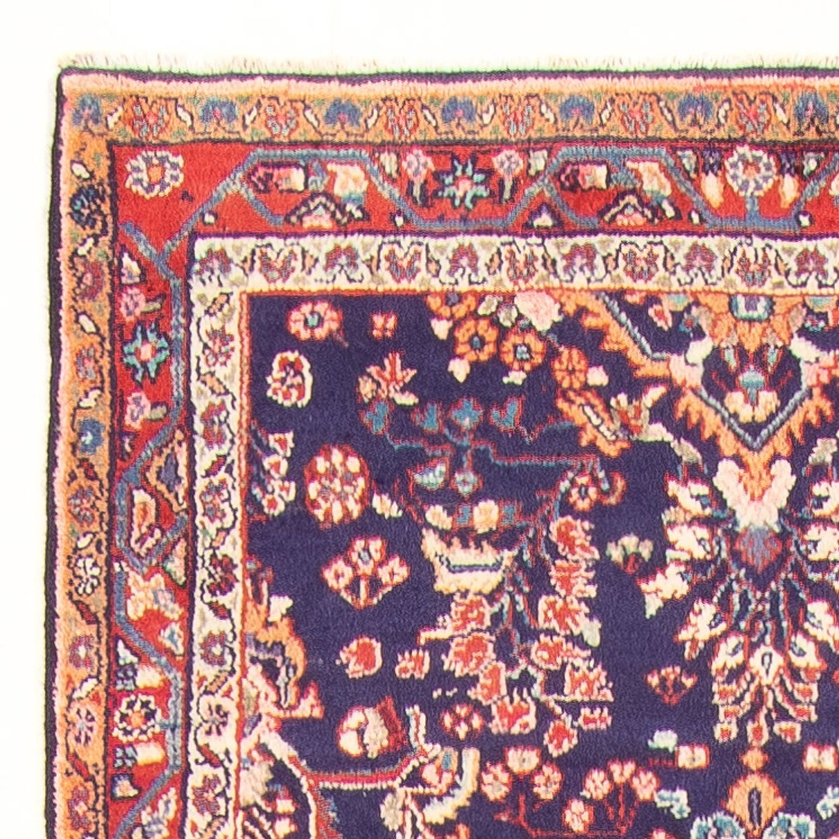 Løber Persisk tæppe - Classic - 298 x 110 cm - mørkeblå