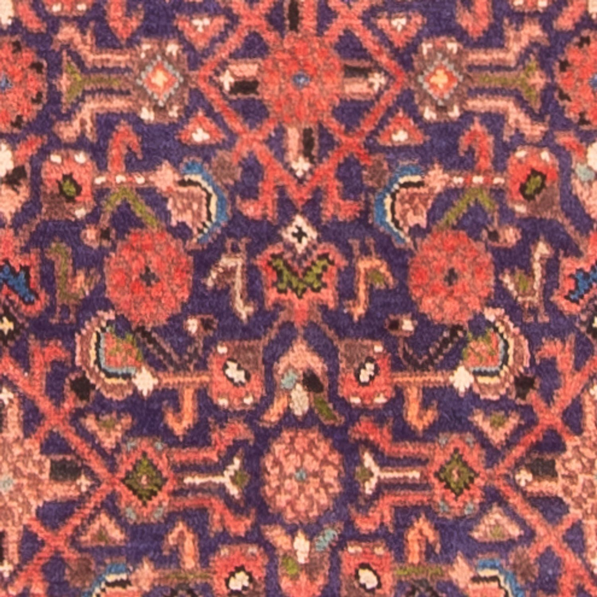 Løber Persisk tæppe - Nomadisk - 308 x 118 cm - mørkeblå