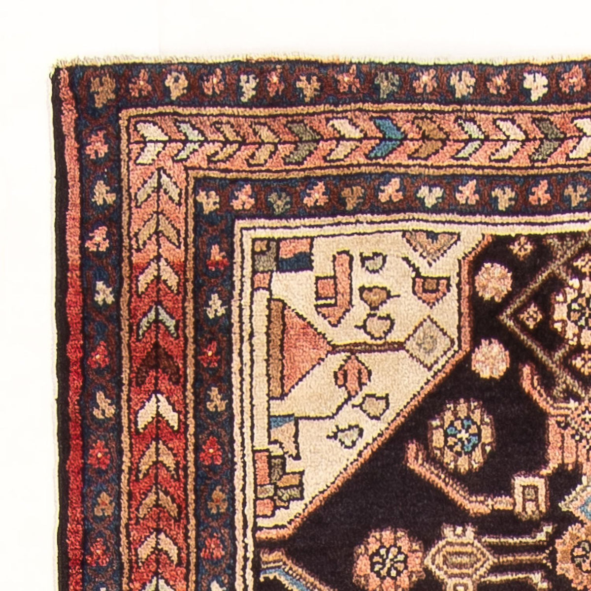 Løber Persisk tæppe - Nomadisk - 300 x 110 cm - mørkeblå