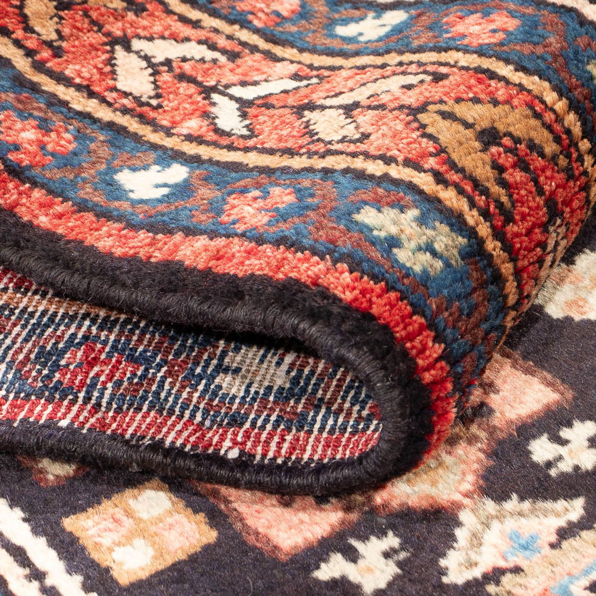 Løber Persisk tæppe - Nomadisk - 300 x 110 cm - mørkeblå