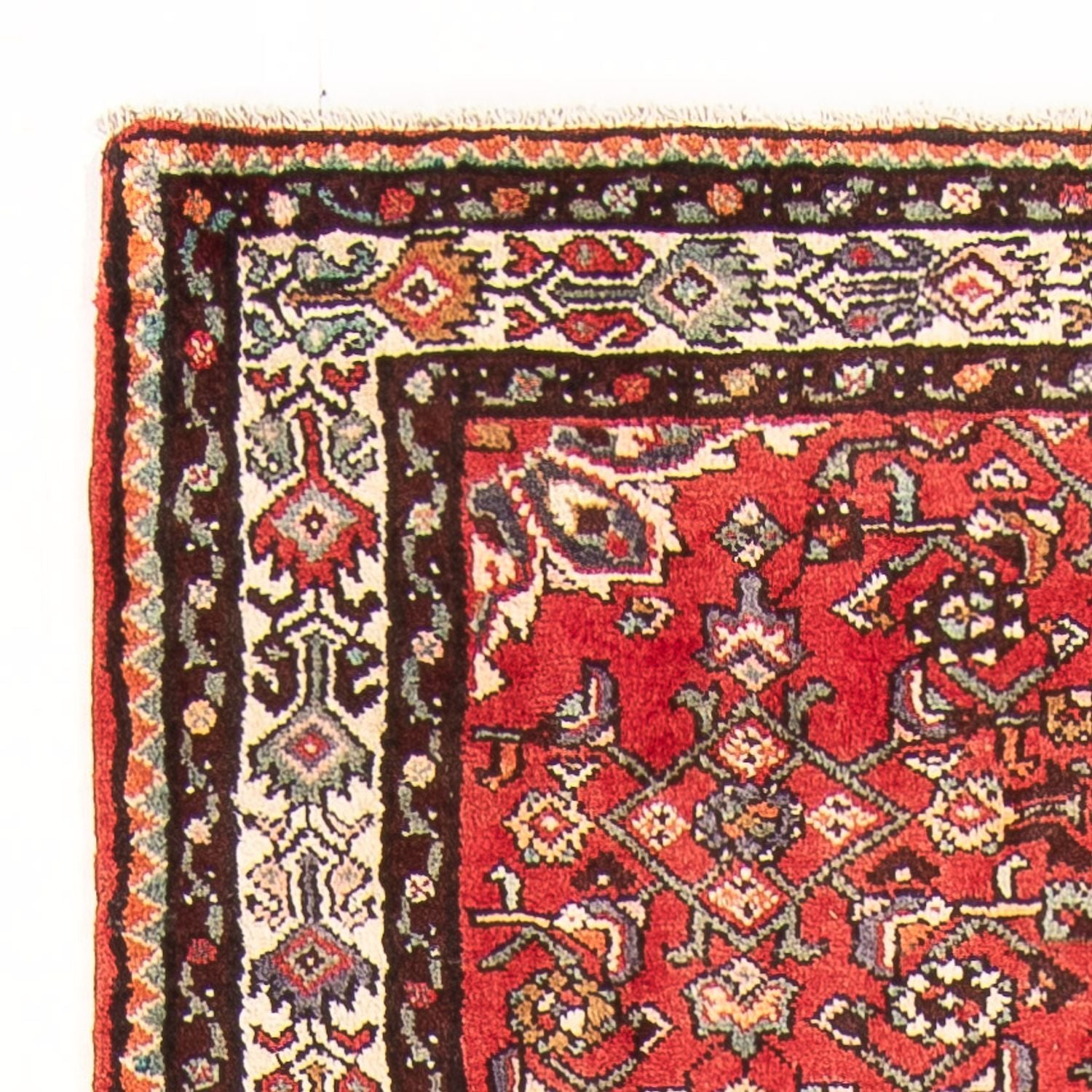 Løber Persisk tæppe - Nomadisk - 328 x 121 cm - rød