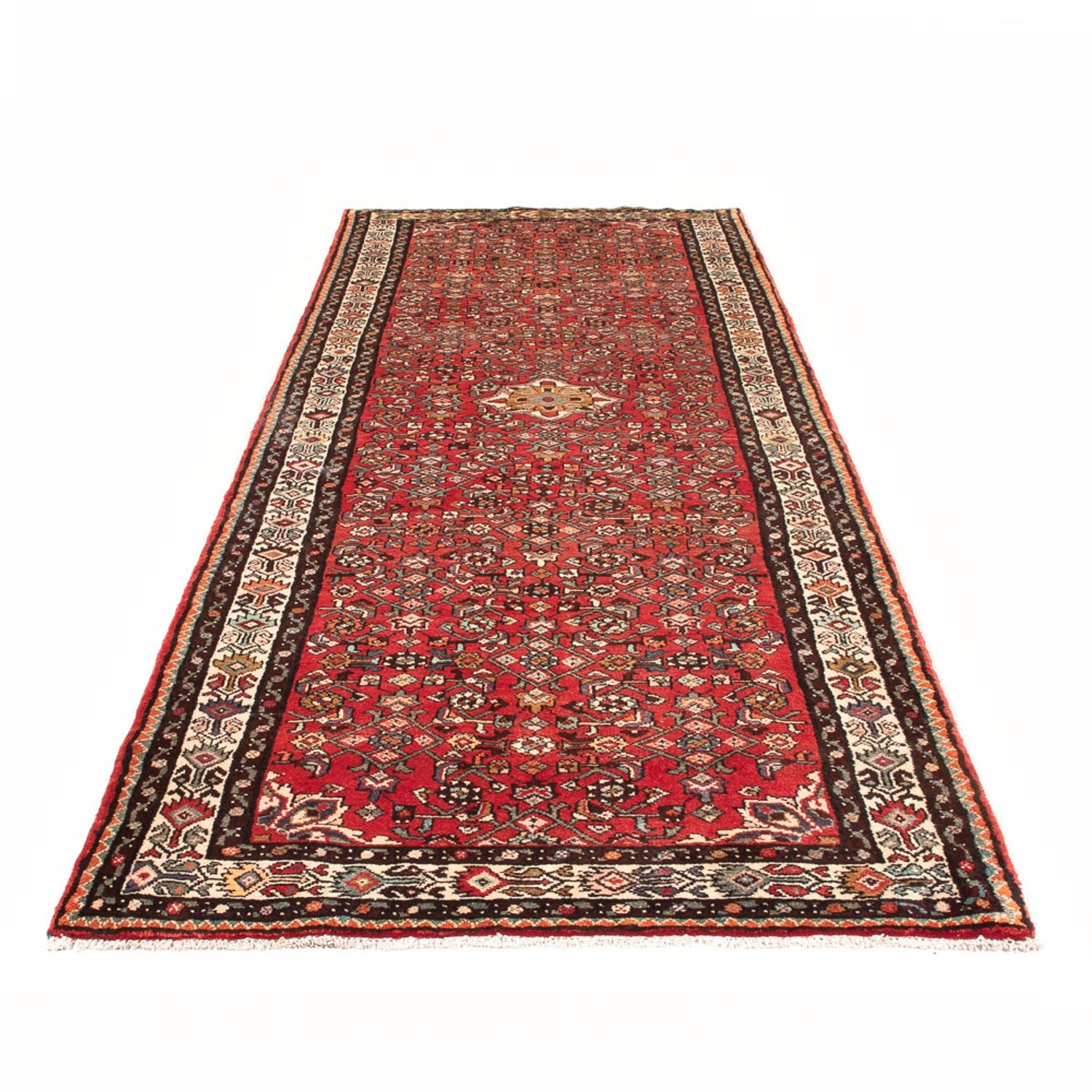 Løber Persisk tæppe - Nomadisk - 328 x 121 cm - rød