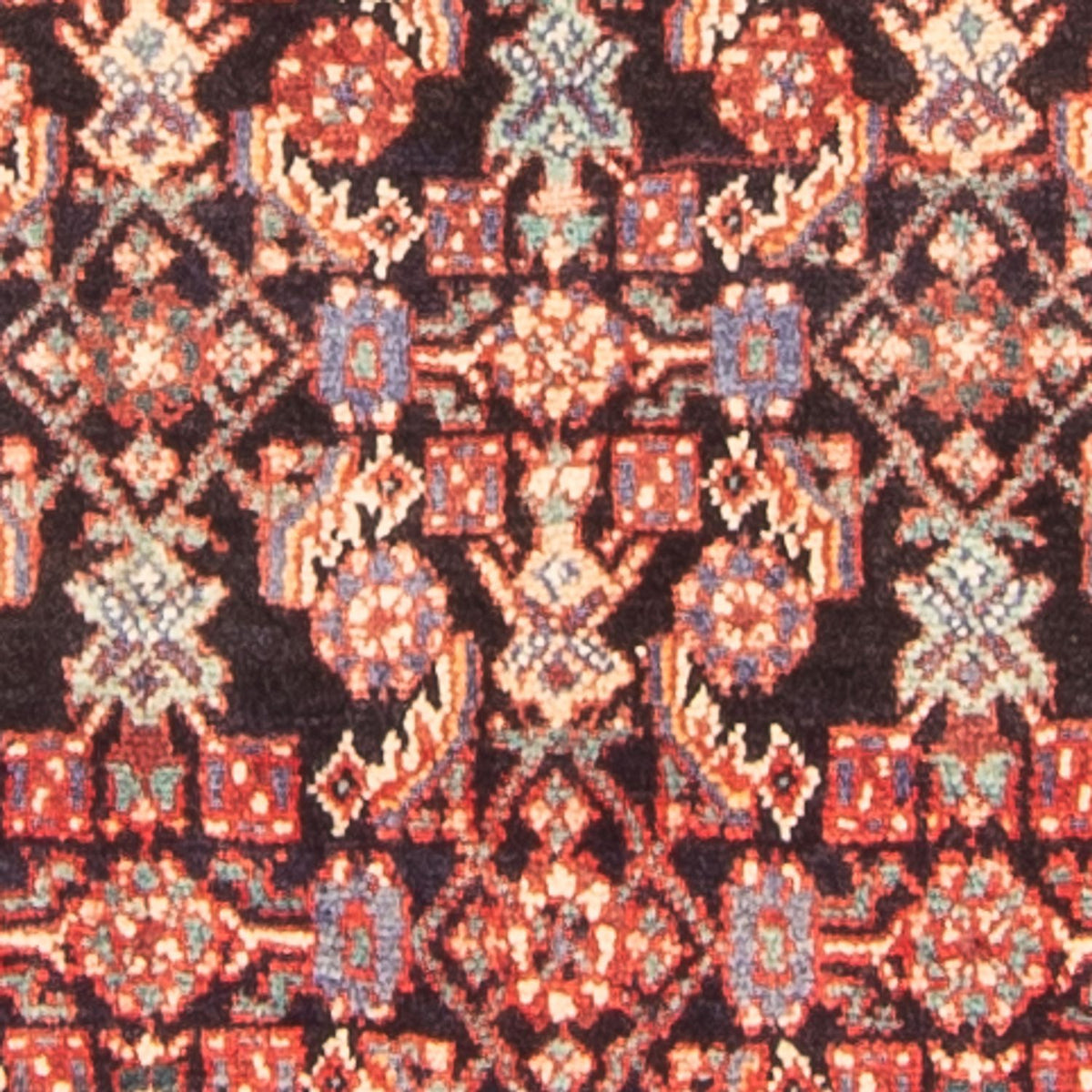 Løber Persisk tæppe - Nomadisk - 300 x 110 cm - mørkeblå