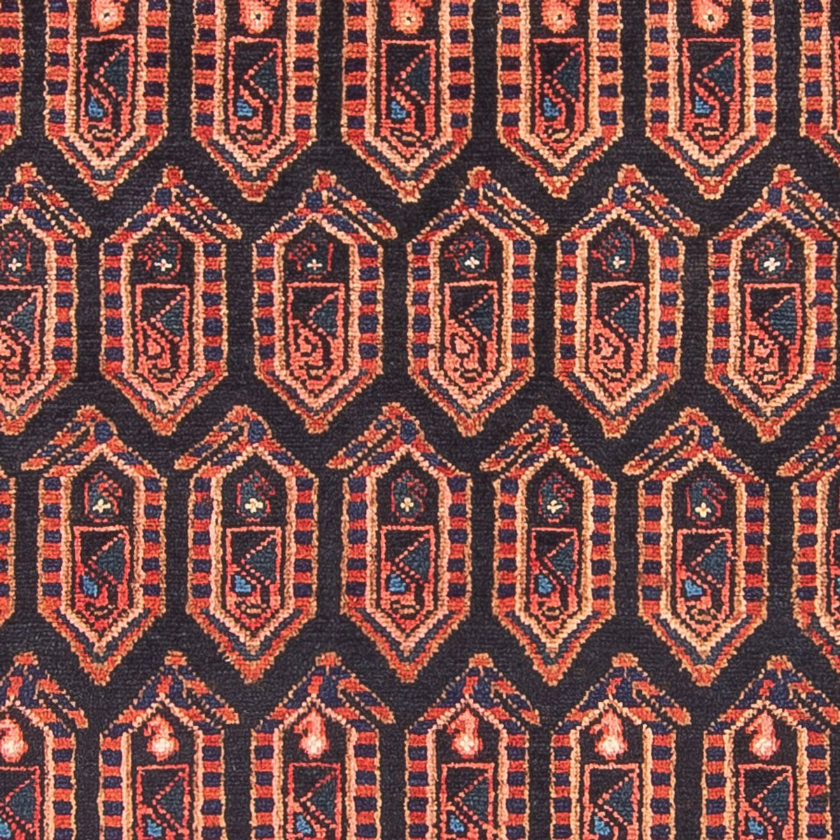 Løber Persisk tæppe - Nomadisk - 300 x 111 cm - flerfarvet