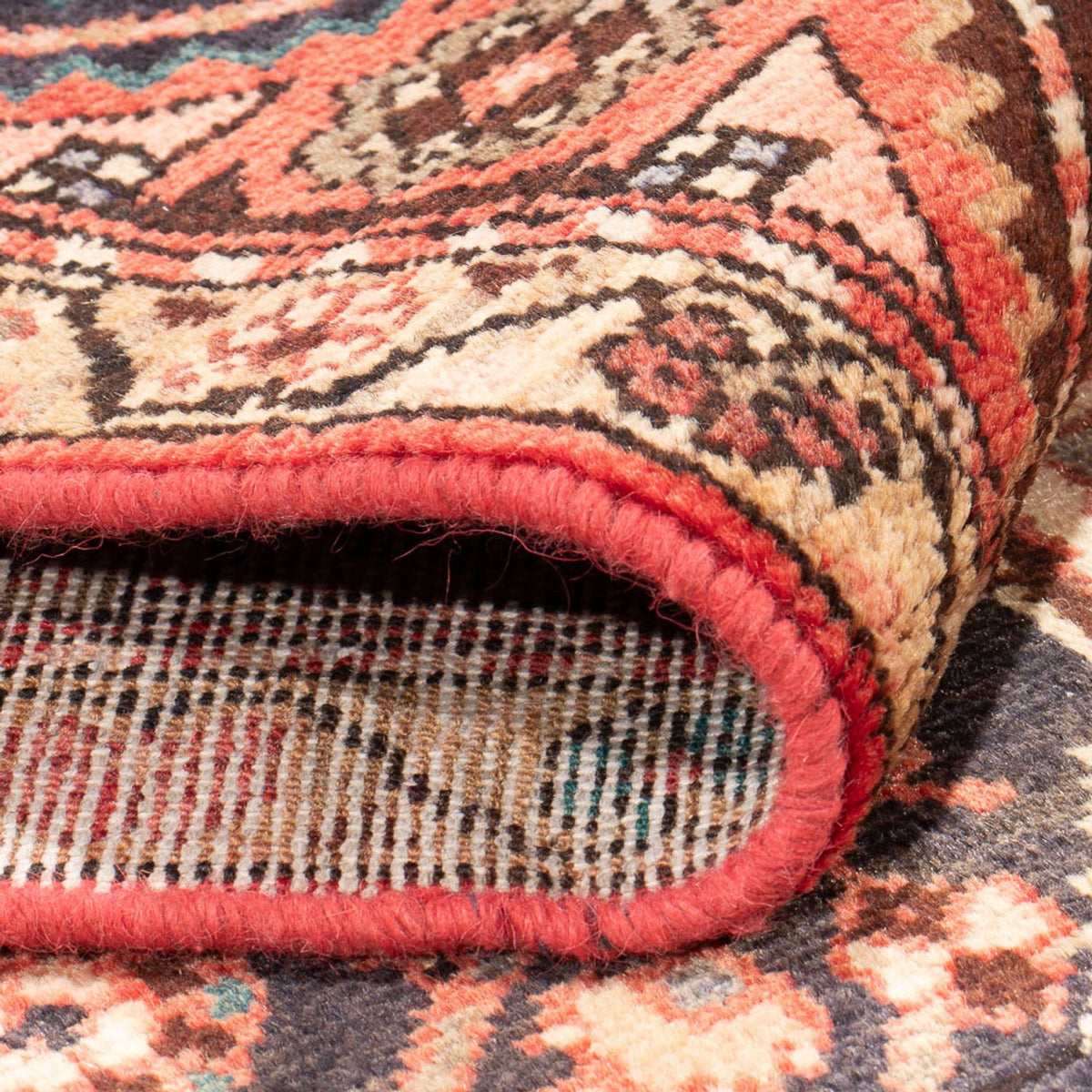 Løber Persisk tæppe - Nomadisk - 307 x 117 cm - rød