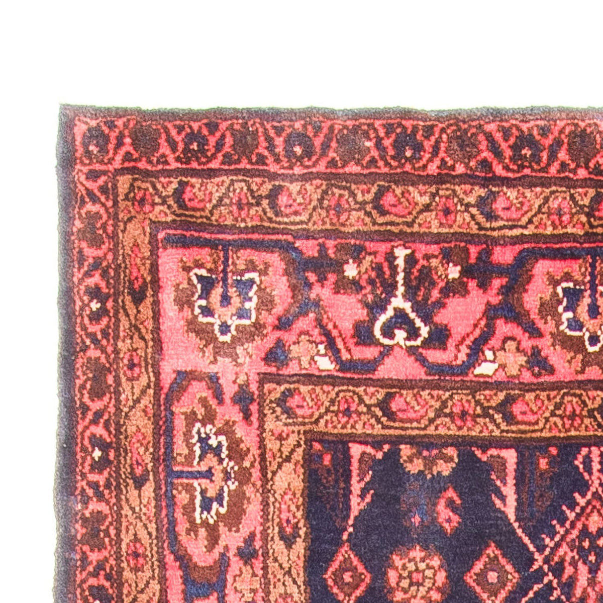 Løber Persisk tæppe - Nomadisk - 323 x 120 cm - mørkeblå