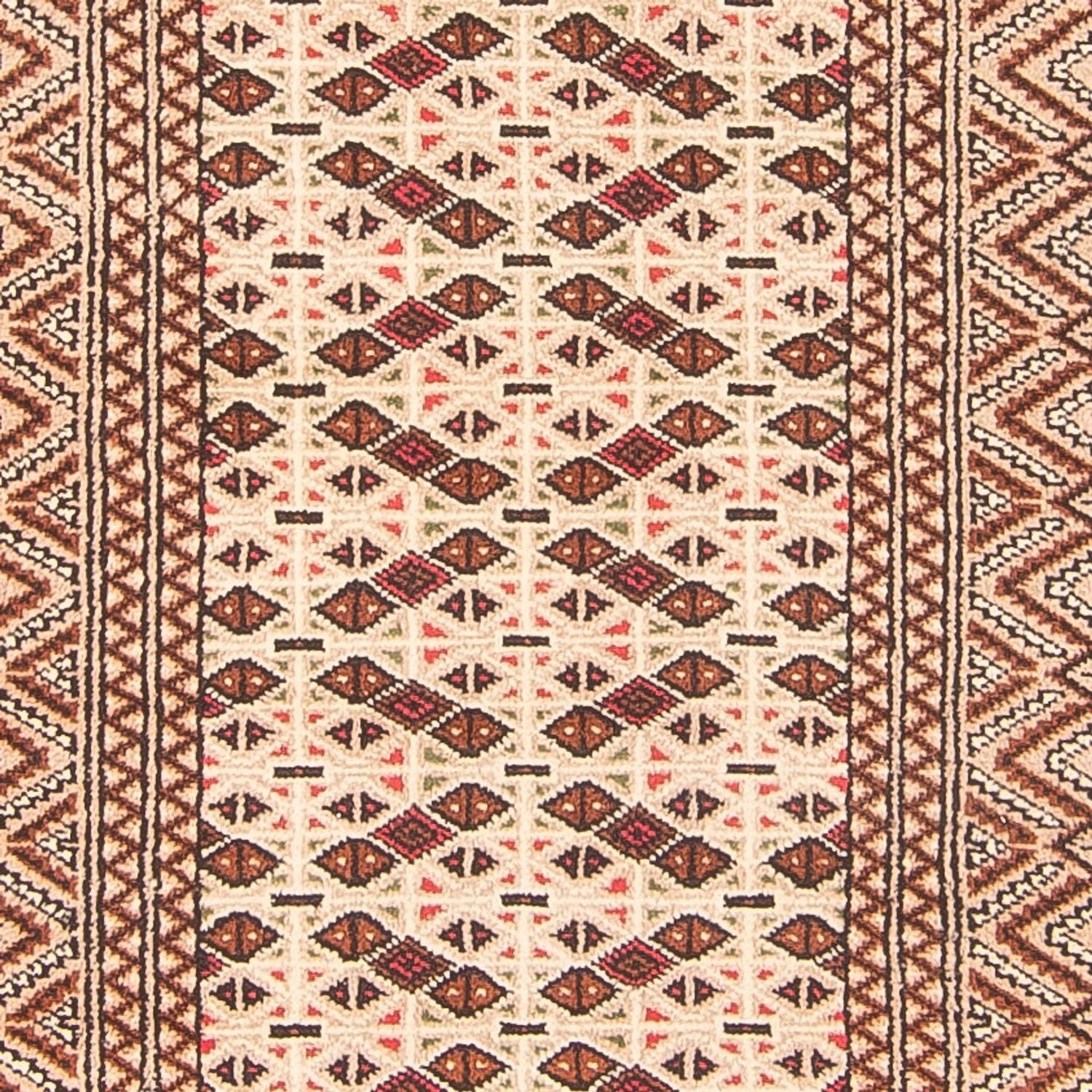 Løber Turkaman-tæppe - 282 x 100 cm - creme