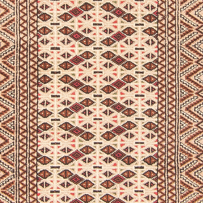 Løber Turkaman-tæppe - 282 x 100 cm - creme