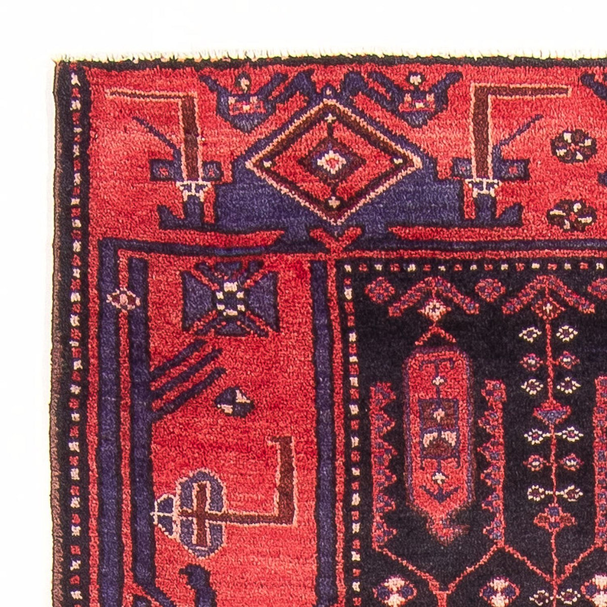 Løber Persisk tæppe - Nomadisk - 305 x 117 cm - mørkeblå