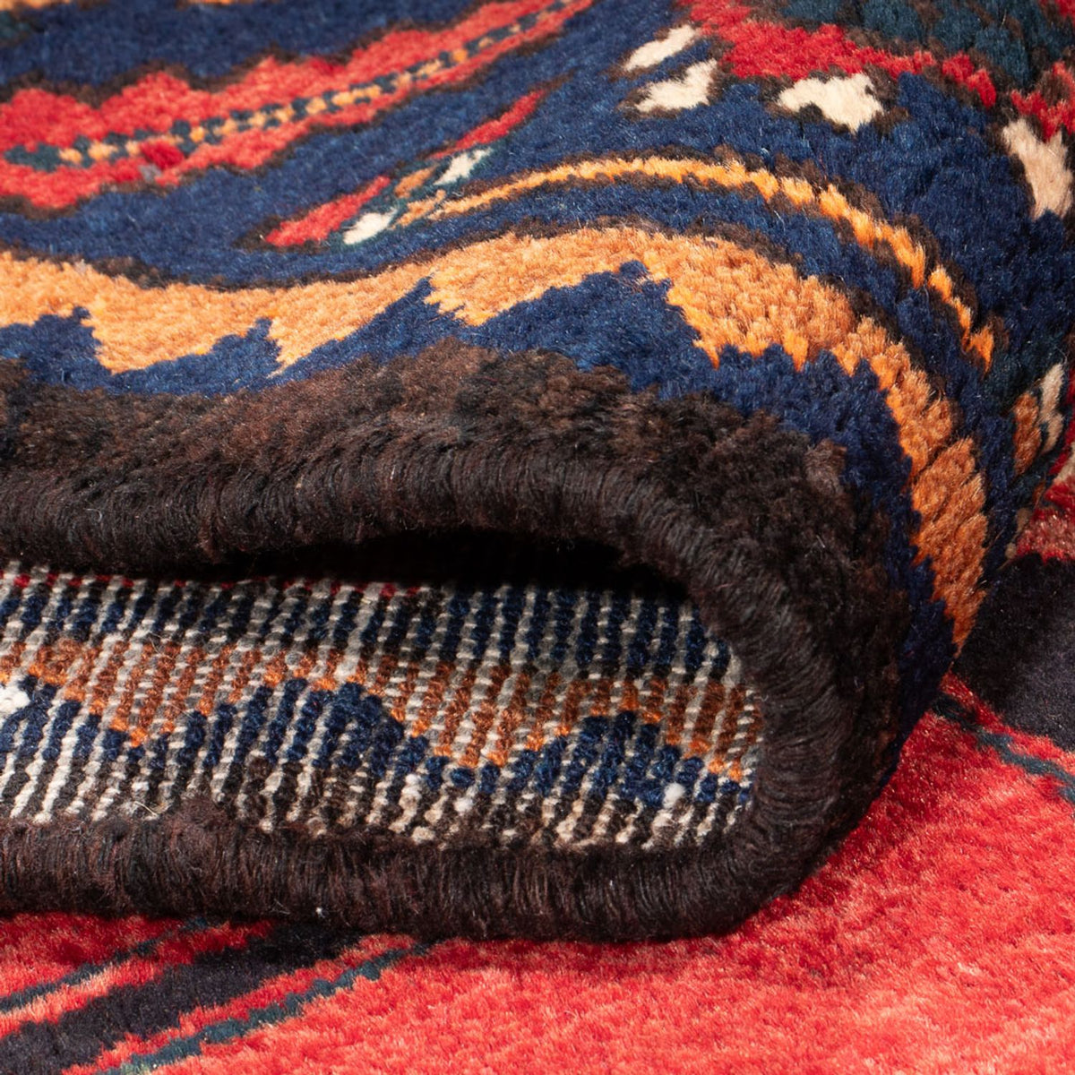 Løber Persisk tæppe - Nomadisk - 280 x 104 cm - rød