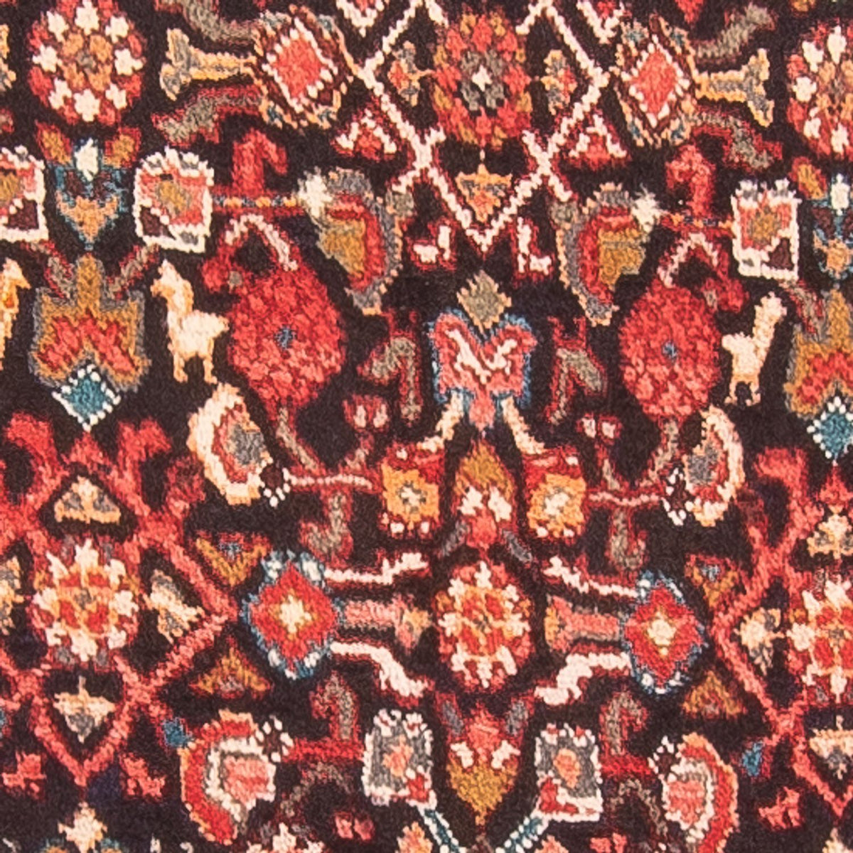 Løber Persisk tæppe - Nomadisk - 356 x 114 cm - mørkeblå