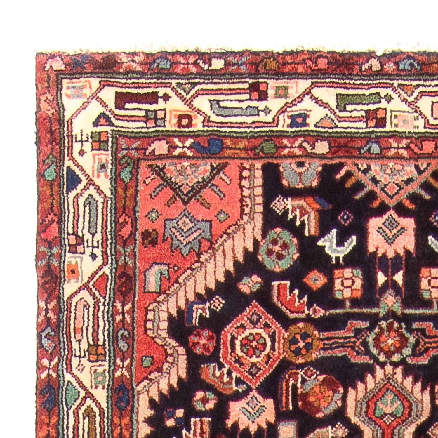 Løber Persisk tæppe - Nomadisk - 307 x 97 cm - mørkeblå