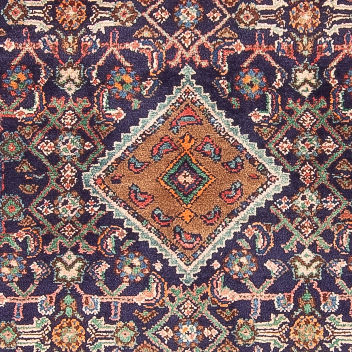 Løber Persisk tæppe - Nomadisk - 324 x 111 cm - mørkeblå