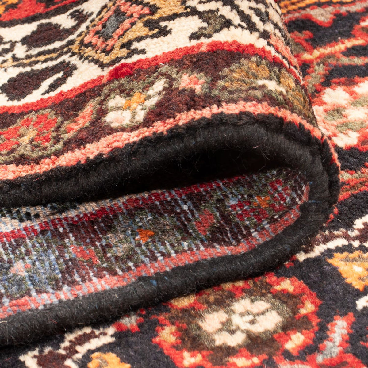 Løber Persisk tæppe - Nomadisk - 307 x 113 cm - mørkeblå