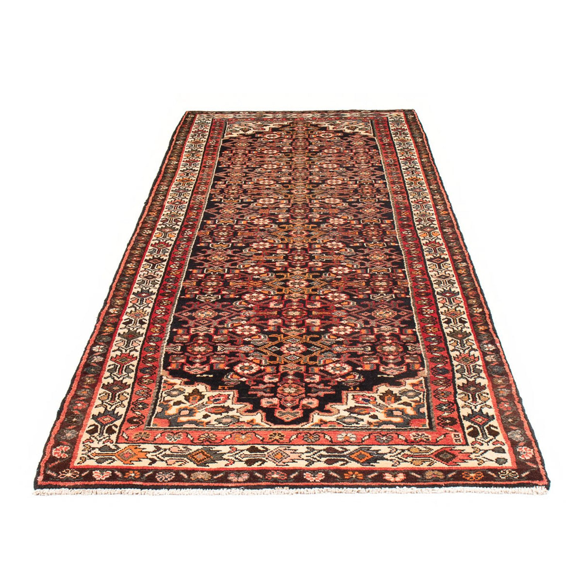 Løber Persisk tæppe - Nomadisk - 307 x 113 cm - mørkeblå