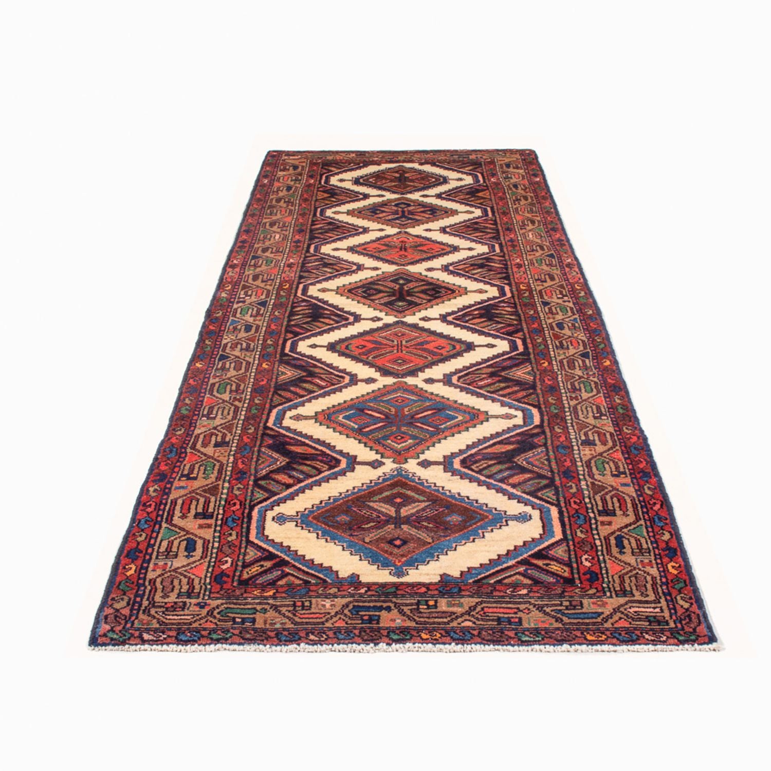 Løber Persisk tæppe - Nomadisk - 303 x 95 cm - creme