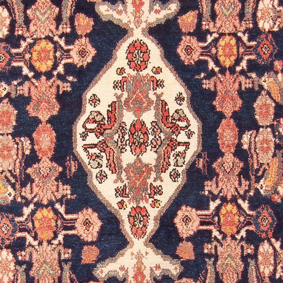 Løber Persisk tæppe - Nomadisk - 322 x 107 cm - mørkeblå