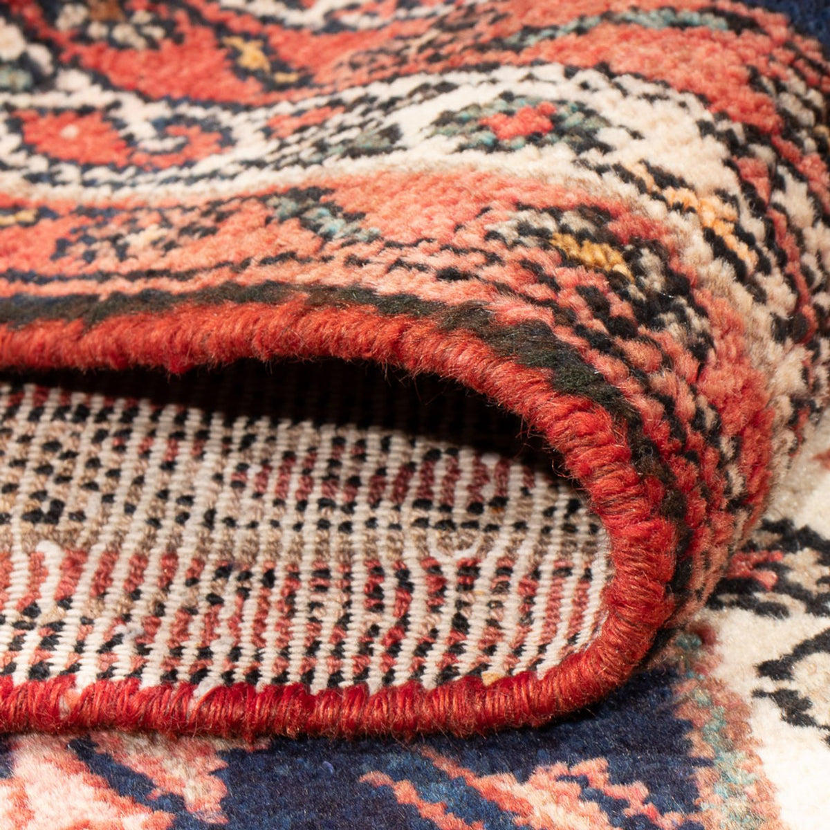 Løber Persisk tæppe - Nomadisk - 322 x 107 cm - mørkeblå