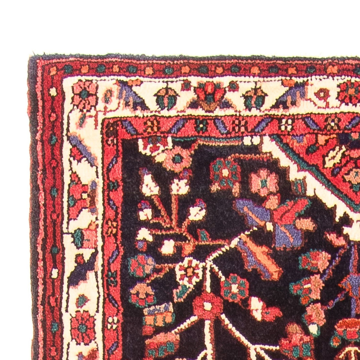 Løber Persisk tæppe - Nomadisk - 317 x 111 cm - mørkeblå