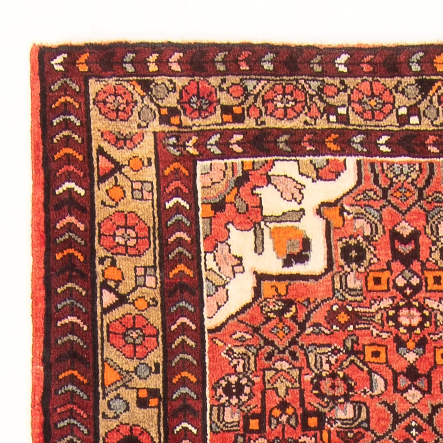 Løber Persisk tæppe - Nomadisk - 328 x 116 cm - rød