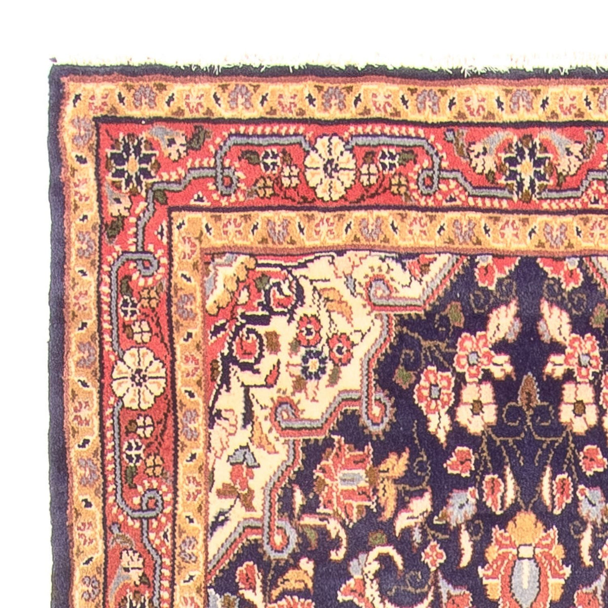 Løber Persisk tæppe - Nomadisk - 336 x 102 cm - mørkeblå