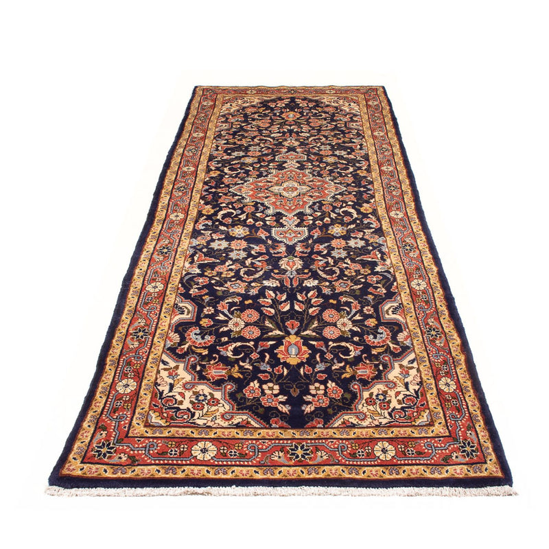 Løber Persisk tæppe - Nomadisk - 336 x 102 cm - mørkeblå