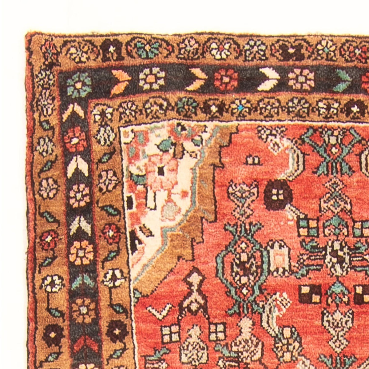 Løber Persisk tæppe - Nomadisk - 302 x 111 cm - rød